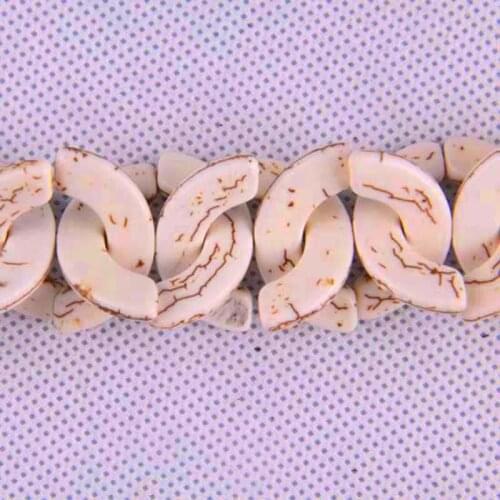 White Howlite Loose Beads 16 Inch Jewelry For Gift Making C051