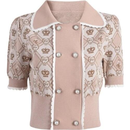 Duanshunie Women's Knitted T-shirts