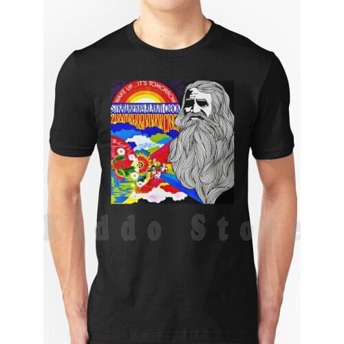 Strawberry Alarm Clock T Shirt Cotton Men Diy Print Cool Tee Strawberry Alarm Wake Up Its Tomorrow Incense And Peppermints Band
