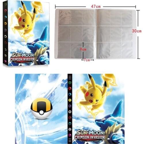 432Pcs Pokemon SUN MOON CARIMSON INVASION Pikachu Collections Cards francaise Album Book Loaded List Toys Gift for Children