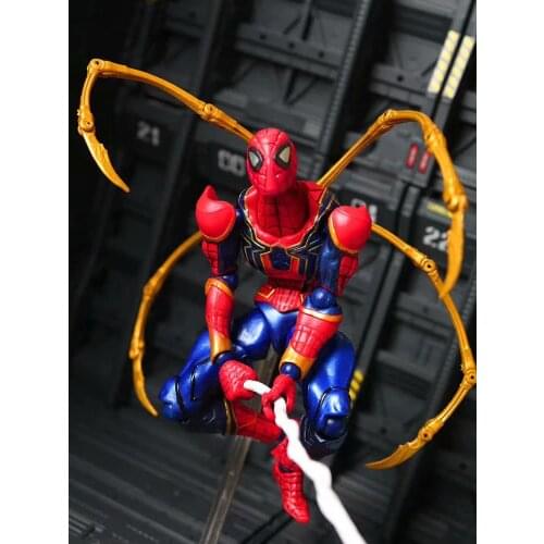 Marvel Yamaguchi Iron Spiderman Spider Man Articulated Joints Movable Action Figure Model Toys