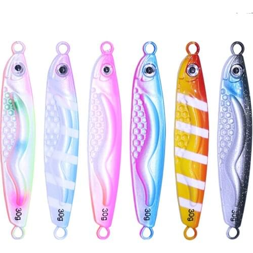Metal Jig 10G/20G/30G/40G Sinking Ice Fishing Lure 3D Eyes Hard Bait VIB Vibration Spinner Spoon Pike Bass Winter Fishing Tackle