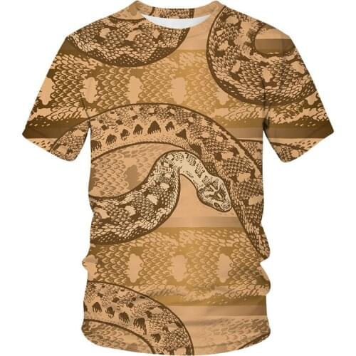 2021 New summer new 3D printing round neck short-sleeved T-shirt for men and women funny Classical animals t shirt brand clothes