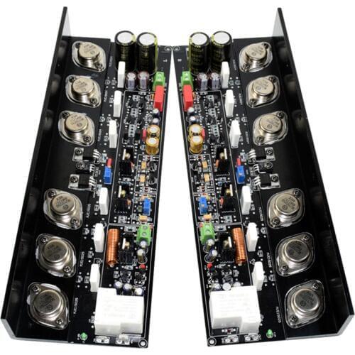 AIYIMA 2Pcs KSA50 MJ15024G / MJ15025G + MJE15034 / MJE15035 HIFI Fever High Power 250W*2 Pure Class AB Amplifier Board
