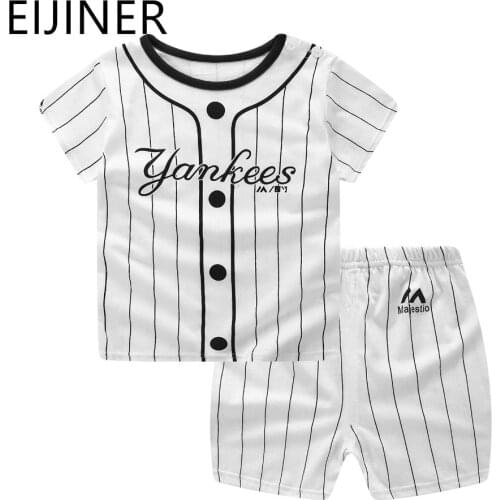 Striped Baby Boy Clothes Summer Newborn Baby Boy Clothes Set 2pcs Cotton Baby Girl Clothing Suit Shirt+Pants Infant Clothes Set