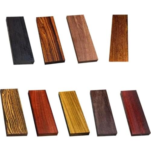 M89B DIY Knife Scales Handle Blank Exotic Wood Knives Making Plate Material 120*40*10MM 4.7 x 1.6 x 0.4 inch