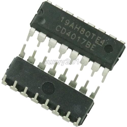 5pcs/lot CD4017 CD4017B CD4017BE 4017 DECADE COUNTER DIVIDER IC new original