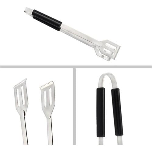 Lager Cooking Tongs Stainless Steel Slotted Serving Tongs Grilling Tongs Food Tongs BBQ Clip Salad Bread Food Serving Tong