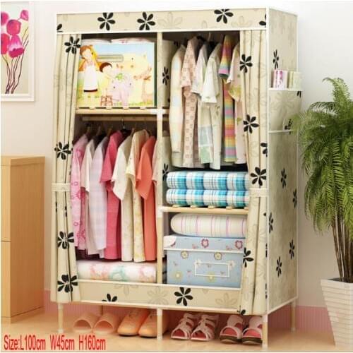 Factory Price Solid Wood Wardrobe Closet length 100 cm