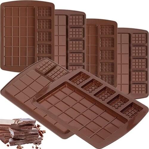 Silicone Chocolate Waffle Mould Non-stick Bakeware Cake Mould Pan Pudding DIY Maker Mold Home Kitchen Baking Cooking Gadgets