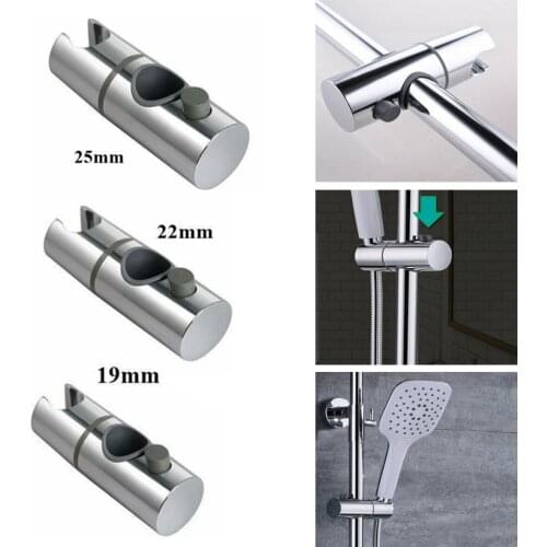 Replacement Sturdy Bathroom Shower Rail Head Slider Holder Adjustable Bracket Made In Sturdy ABS