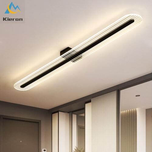 Simple Modern Bright Acrylic Ceiling Lamps Study Office Balcony Strip Ceiling Lights Living Room Bedroom Decorative Ceiling Lamp