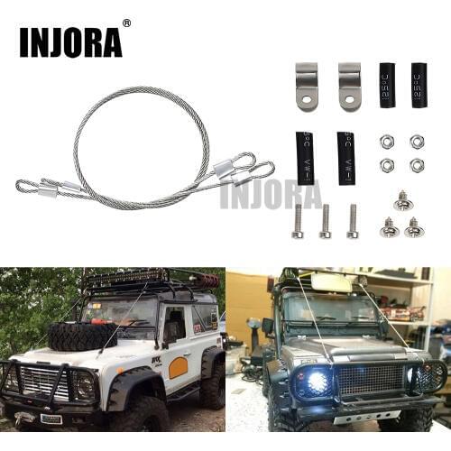 2PCS 180mm Modified Parts Steel Rope for 1/10 RC Crawler Axial SCX10 TAMIYA CC01 D90 D110 TF2 Traxxas TRX-4 RC Car