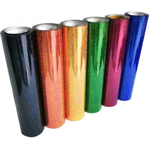 Heat Transfer Vinyl hologram for Heat Press Machine T-shirt Iron On HTV Print vinyl roll cutting plotter easy to weed decor flim