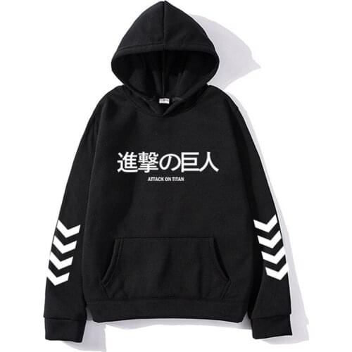 Japanese Anime Attack on Titan Hoodies Men Women Sweatshirts Hooded Harajuku Hip Hop Hoodie fleece pullovers Hoody Streetwear