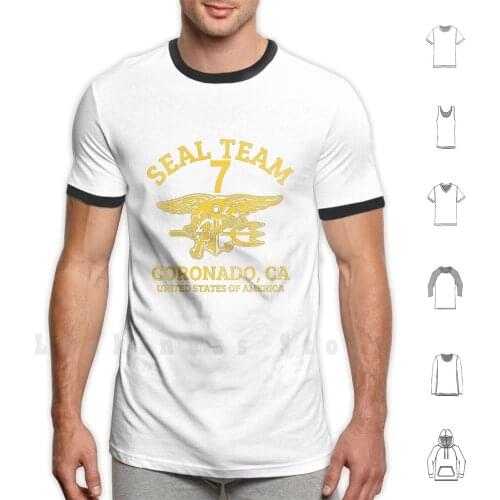 U.s. Navy Seals-Seal Team 7 T Shirt DIY Cotton Big Size S-6xl Seals Us Navy Special Forces Seal Team S E A L Ar 15 M4 M 16