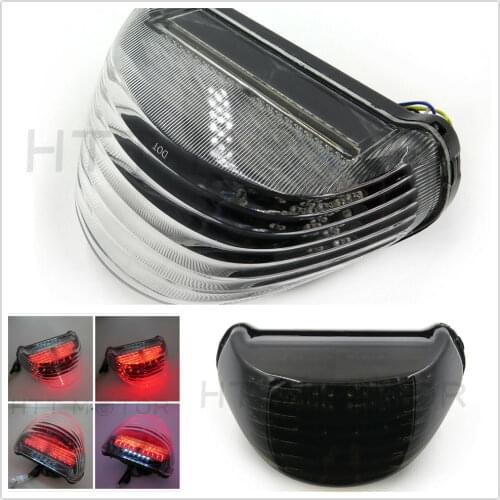 Aftermarket free shipping tail light motorcycle Tail Brake Light Turn Signals for Kawasaki 2000-2005 Ninja ZX-12R ZX1200 clear