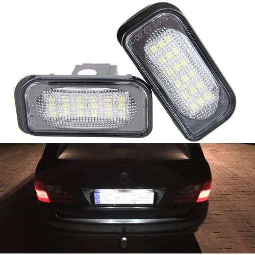 2pcs Canbus LED License Number Plate Light Assembly Replacement For Mercedes Benz C-class W203 W209 CLK A209 Chrysler Crossfire