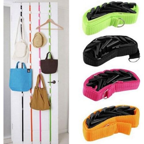 2022 Popular Adjustable Straps Hat Bag Coat Clothes Rack Organizer Storage Holders Hanger Over the Door Kitchen Cabinet Cupboard