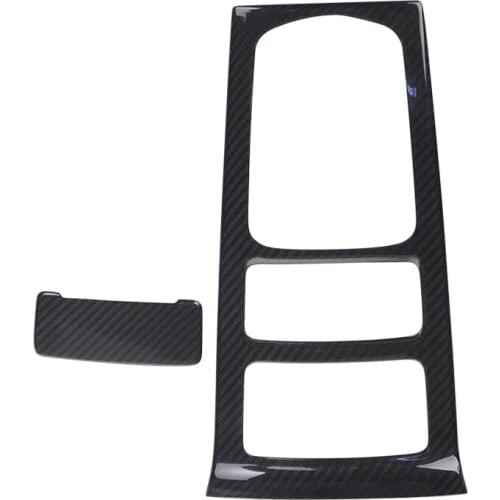 Real Dry Carbon Fiber Car Dashboard Cover Interior Trims 9pcs Add on for Porsche Cayenne 2014-2017