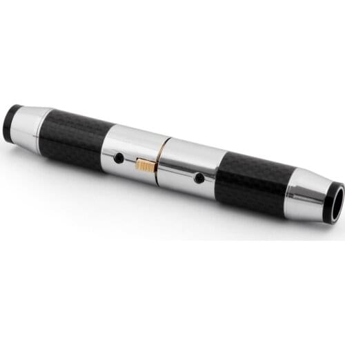 Areyourshop 1Set Gold Plated Carbon Fiber XLR Plug Connector HiFi Audio 3Pin M & F Black