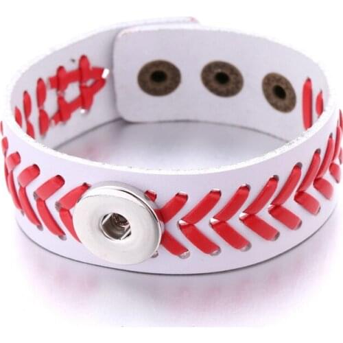 Football Basketball Christmas 18mm snap button jewelry bracelet for Children boys NY266