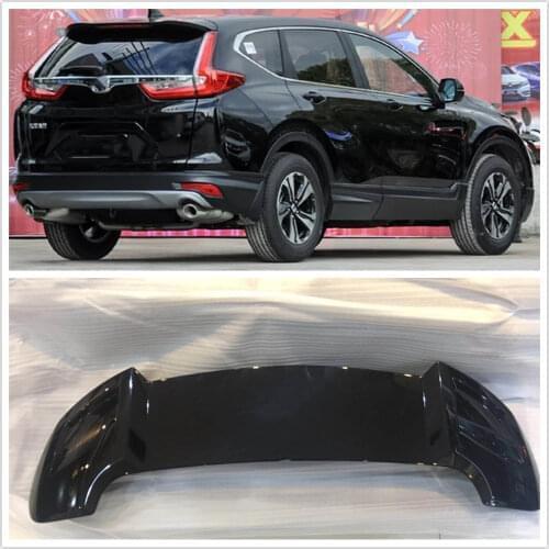 For Honda CRV CR-V 2017-2019 AKASAKA ABS Black Upper Window Roof Splitter Lip Car Exterior Accessories Rear Trunk Spoiler Wing