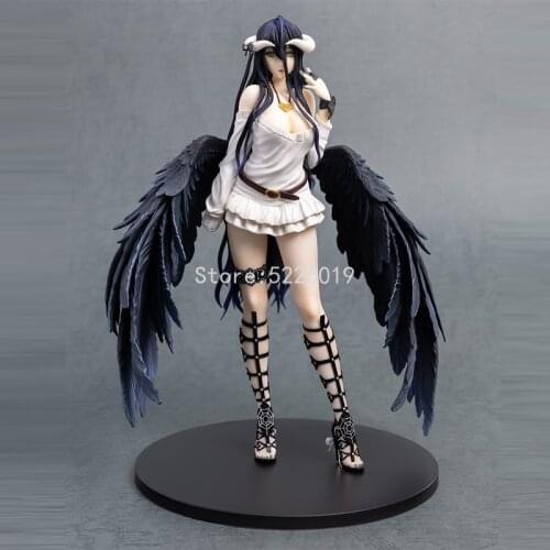 27cm Overlord Albedo So-Bin Anime Figure Overlord III Albedo Action Figure 642# Albedo Figurine 631# Ainz Ooal Gown Figure Toys