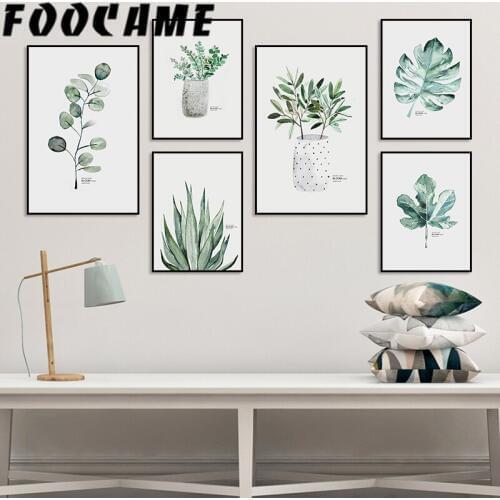 FOOCAME Wall Watercolor Paintings