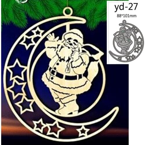 Metal Cutting Dies Cut Mold Santa Claus Decoration Scrapbook Paper Craft Knife Mould Blade Punch Stencils
