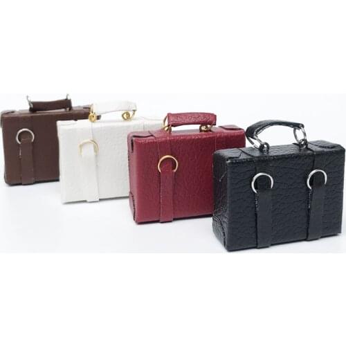 Fashion Mini Suitcase for Toys Trunk Dollhouse Decor Jewellery Box Doll Handbag For Doll