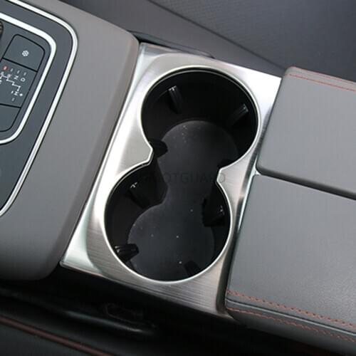 Stainless Steel Interior Cup Holder Panel Bezel Molding For Citroen C5 aircross 2017 2018 2019 Accessories Car-Styling