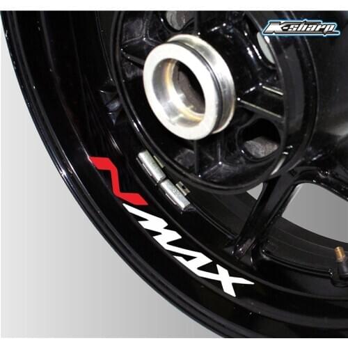 New Motorcycle reflective sticker wheel custom decorative stickers suitable for YAMAHA NMAX n max moto Accessories stickers