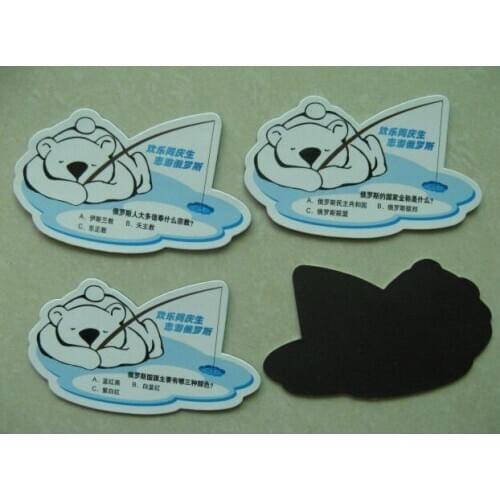 Custom printed promotional paper fridge magnet manufacturers,UV Resistant car magnet stickers ---PX6008