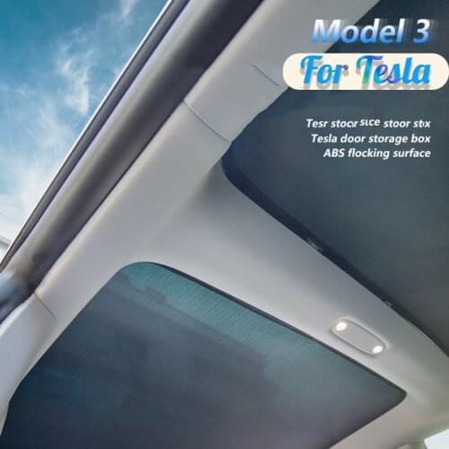 For Tesla Model 3 Car Skylight Sunshade Cover Car Back Sunshield Gauze Mesh Magnetic Attraction UV Protection Accessories