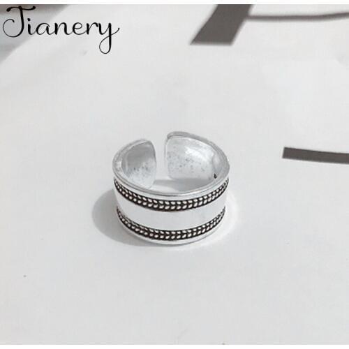 JIANERY Luxury Brand Silver Color Smooth Rings For Women Lover Girls Gifts Bridal Wedding Jewelry 2019