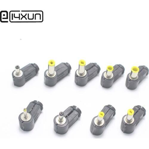 1pcs 5.5*2.5 2.5*2.1 4.8*1.7 4.0*1.7 3.5*1.35 3.5*1.1 2.5*0.7 5.0*3.0 6.5*4.4mm Right Angle DC Power Plug Welding Connetor