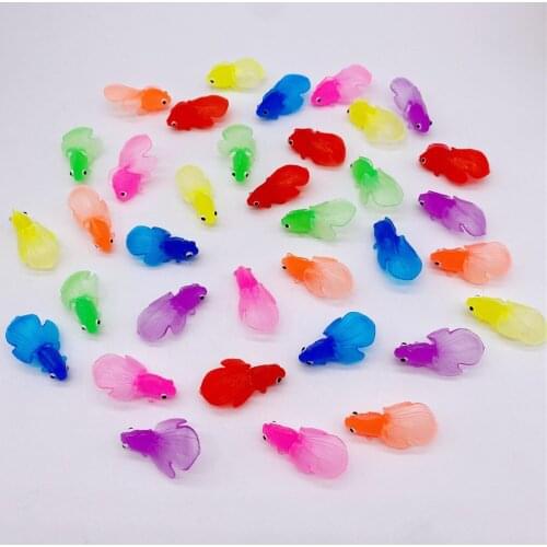3.5cm TPR goldfish Floating Toys for children Baby bath toys Early education and cognitive toys