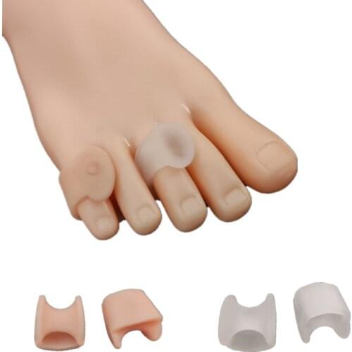 4 Pairs/8 Pcs Hammer Toe Straightener Pinkie Toe Separator Spacer Crooked Overlapping Little Toe Bunion Correction