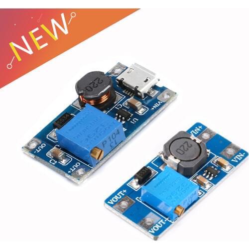 5PCS MT3608 DC-DC Step Up Converter Booster Power Supply Module Boost Step-up Board MAX output 28V 2A