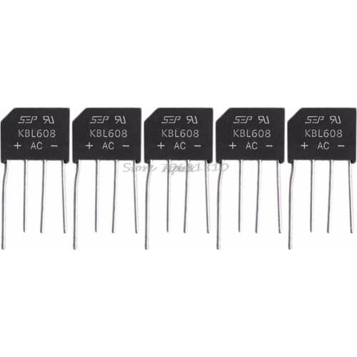 5Pcs KBL608 6A 800V Bridge Diode Rectifier New Whosale&Dropship
