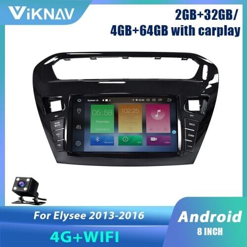 2 din Android 10 Car radio for peugeot 301 Citroen Elysee Radio 2013-2016 car stereo multimedia player auto audio GPS navigation