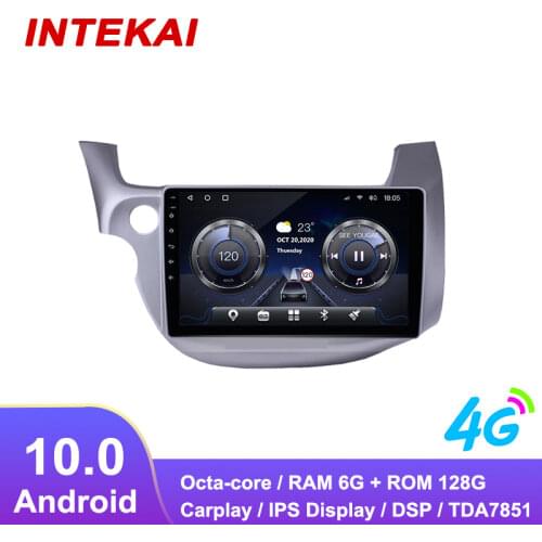 10.1"Android 10.0 Car Radio GPS Navigation autoradio multimedia player for honda Fit Jazz LHD 2008 2013 head unit stereo