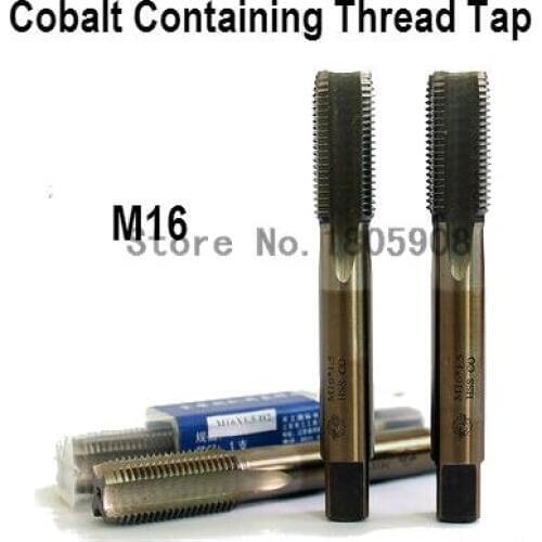 Free Shipping 1PCS TG M16*2 containing cobalt HSS machine taps straight fluted tap special stainless steel screw tap ,Thread Tap