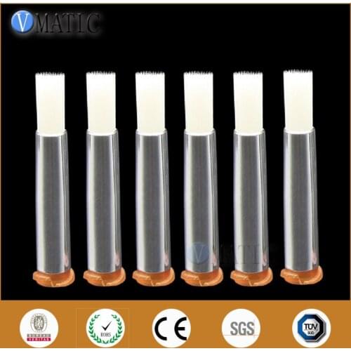 Free Shipping 15G Needle Brush Double Screw Thread Needles EFD Soft Brush Round Mouth Dia 5mm Glue Dispensing Needle Brush