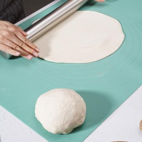 24 Inch Large Silicone Rolling Mat Flour Kneading Mat Can Withstand High And Low Temperatures With Scale Pastry Tool Accessories