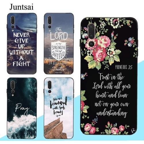 Bible Verse Jesus Christ Christian Case For Huawei P20 P30 P40 Pro P10 Lite Mate 10 20 30 Lite P Smart 2019 Z