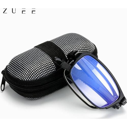 Design Reading Glasses Men Women Folding Small Glasses Frame Metal Glasses Mini Wallet Glasses Diopter 1.0-4.0