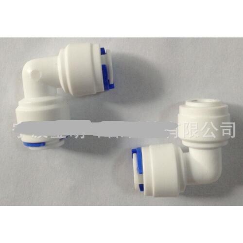 Aquarium System fittings, 1/4" OD Hose Elbow Connection Quick Connector RO Water Reverse Osmosis