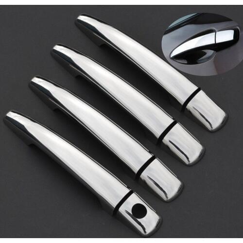 For Peugeot 208 Chrome Handle Covers Trim Set 2012-2016 Active Allure GTI Car Accessories Stickers Car Styling 2013 2014 2015
